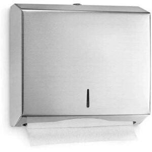 Paper Towel Dispenser Wall Mounted, Compact Multifold C-Fold Hand Towel Dispenser