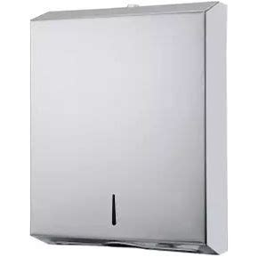 Silver Stainless Steel M Fold Tissue Dispenser SS