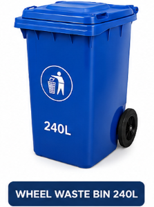 240l wheel waste bin