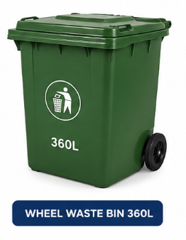 360l wheel waste bin