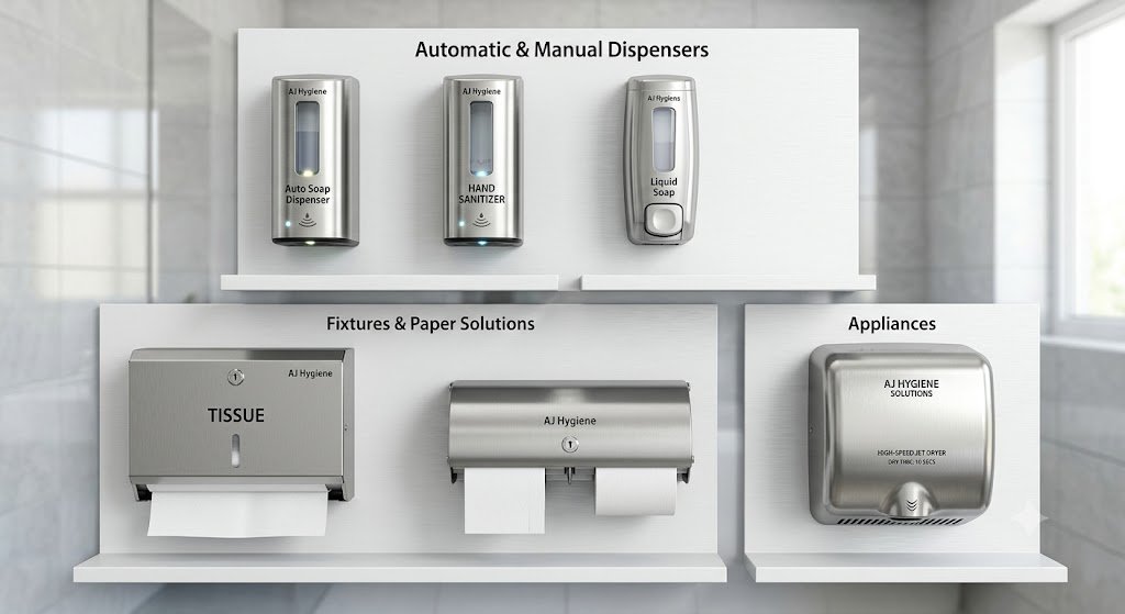 aj hygiene solution bathroom product