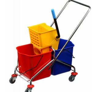 Double Mopping Wringer mop trolley